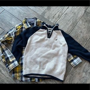 Nautica sweater and shirt set